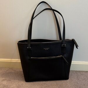 Kate Spade Black Zip-Top Shoulder Bag
